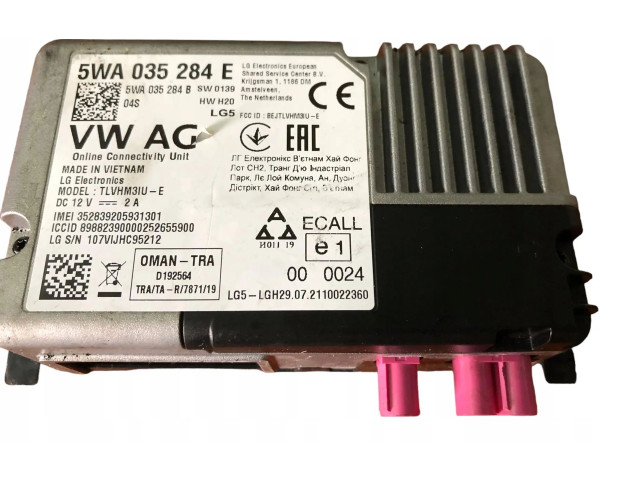 Блок комфорта 5WA035284E Volkswagen Golf VIII
