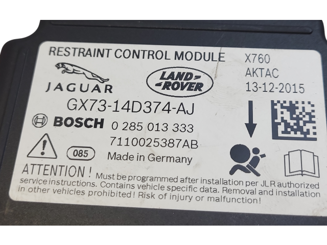 Блок подушек безопасности GX7314D374AJ, 0285013333 Jaguar XE