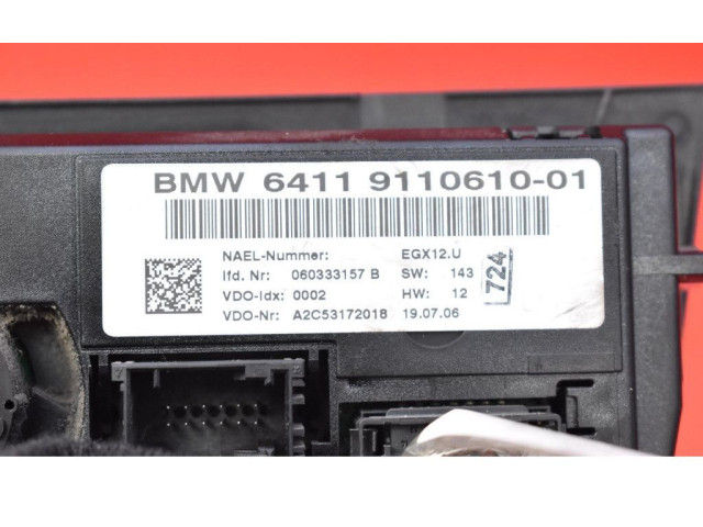 Блок управления климат-контролем 9110610-01, 9110610-01 BMW X3 E83