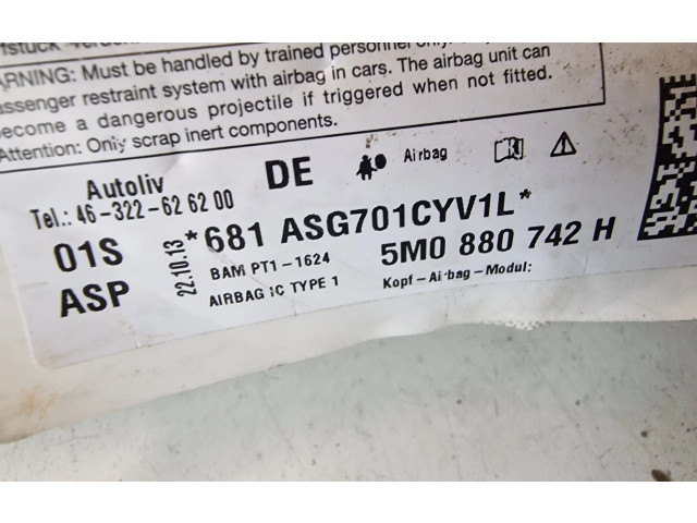 Боковая подушка безопасности 5M0880742H Volkswagen Golf Plus