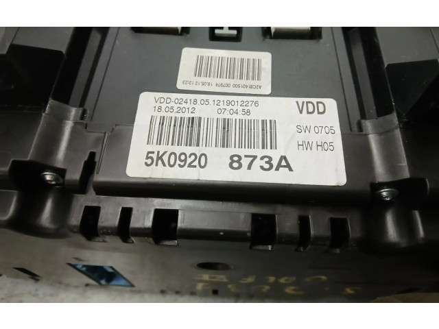 Панель приборов 5K0920873A, 1219012276 Volkswagen Golf VI