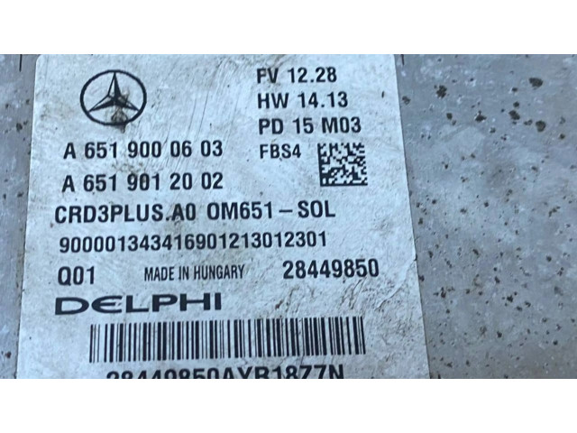 Řídící jednotka A6519000603, A6519012002 Mercedes-Benz C W205 2015