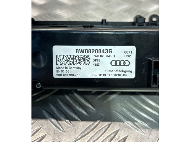 Блок управления климат-контролем 8W0820043G   Audi A5