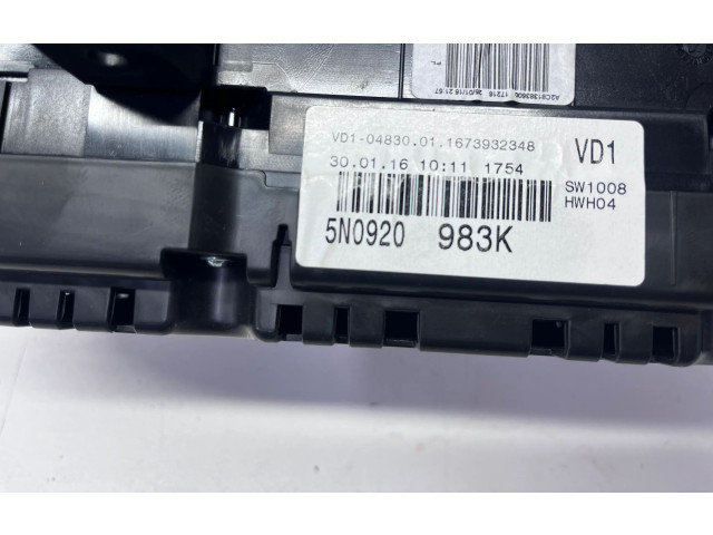 Přístrojová deska Volkswagen Tiguan 2016 5N0920983K