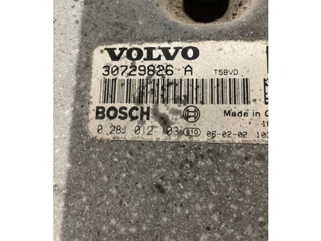 Блок управления двигателя 30729826A, 0281012103 Volvo V70