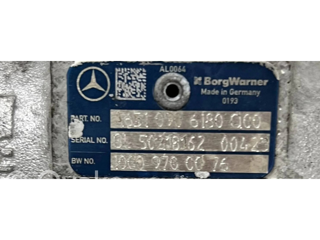 Turbodmychadlo Турбина A6510906180, A092200076 Mercedes-Benz C W204 2.1 651.911
