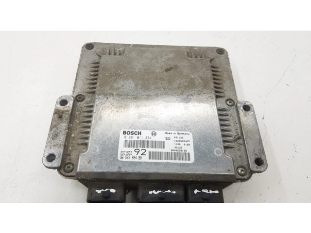 Блок управления двигателя 0281011334, 9652590480 Citroen C8