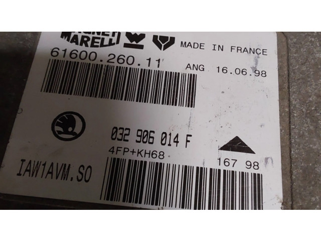 Блок управления двигателя 032906014F, 4FPKH68 Skoda Octavia Mk1 (1U)