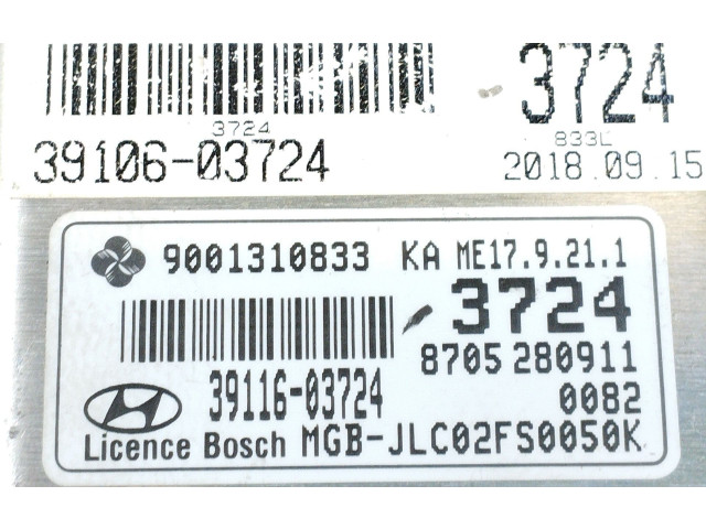 Řídící jednotka 3911603724 Hyundai i20 (GB IB) 2019