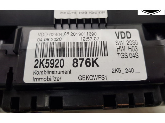 Панель приборов 2K5920876K, 2K5920876K Volkswagen Caddy