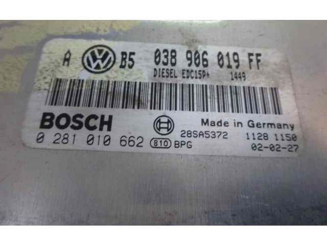 Блок управления двигателя 038906019FF   Volkswagen Golf SportWagen
