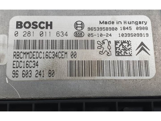 Řídící jednotka 0281011634 Peugeot 307 2002