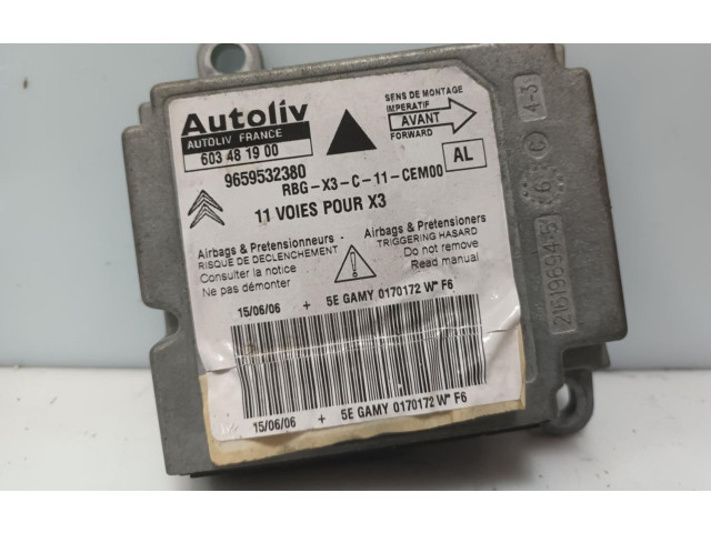 Блок подушек безопасности 9659532380 Citroen Berlingo