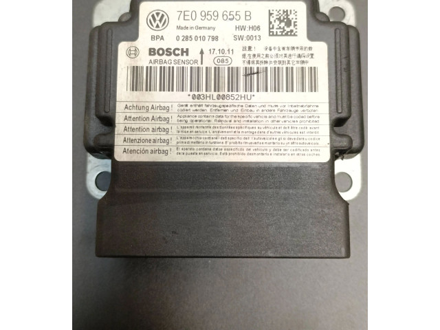 Блок подушек безопасности 7E0959655B, 0285010798 Volkswagen Transporter - Caravelle T5