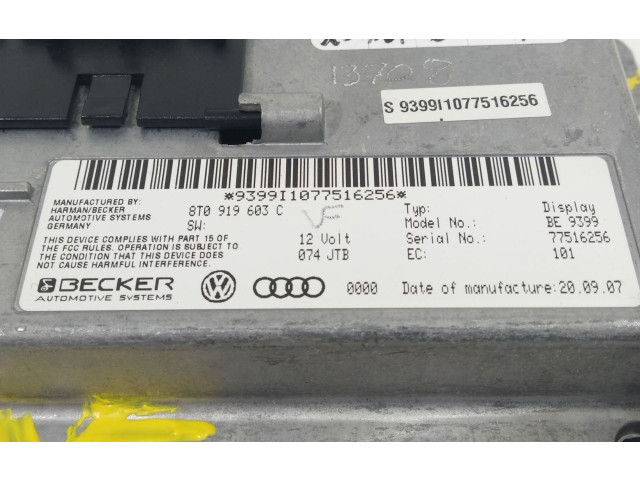 Дисплей 8T0919603C Audi A4 Allroad