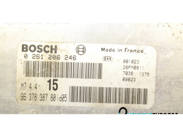 Блок управления двигателя 0261206246   Citroen Saxo