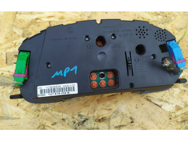 Přístrojová deska Skoda Octavia Mk1 (1U) 2000 1U1919034G