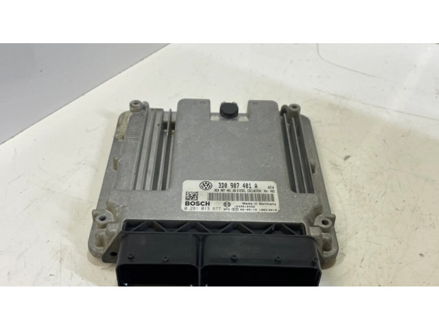 Блок управления двигателя 3D0907401A, 0281013677   Volkswagen Phaeton