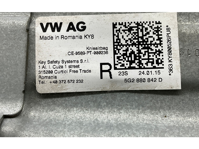 Подушка безопасности для колен 5G2880842D Skoda Octavia Mk3 (5E)