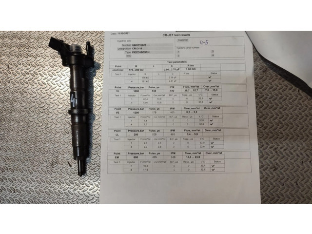 Форсунка 0445115029, 076130277    Volkswagen Crafter для дизельного двигателя  2.5