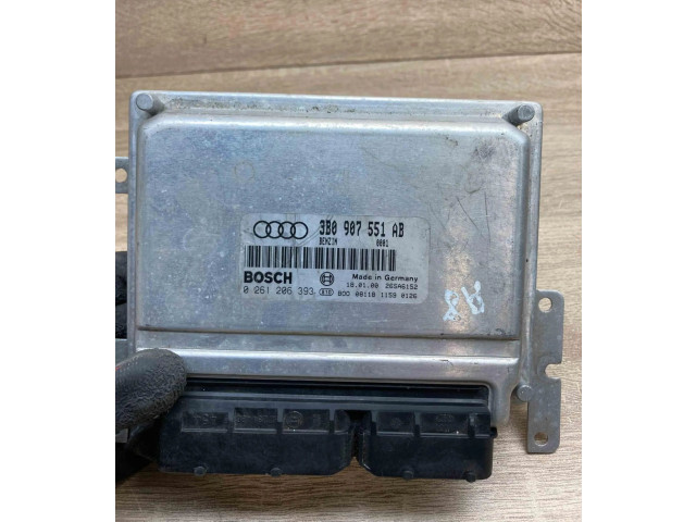 Блок управления двигателем Блок управления 3B0907551AB, 0261206393   Audi A8 S8 D2 4D