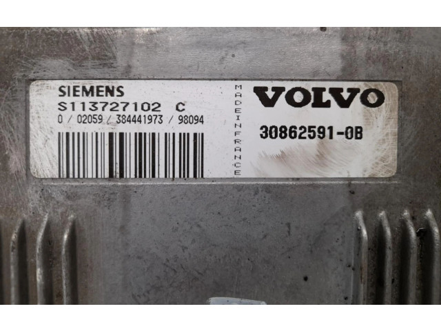 Блок управления двигателем Блок управления 30862591, 30862591 Volvo S40, V40