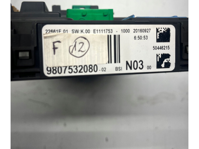 Блок предохранителей 9807532080   Peugeot 2008 I    