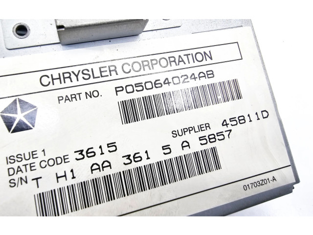 Турбина Блок управления навигации (GPS) Jeep Grand Cherokee (WK) 3.0 p05064024aa, aa1545a