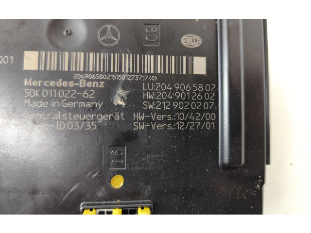 Pojistková skříňka 2049065802, 5DK01102262 Mercedes-Benz GLK (X204) 2015