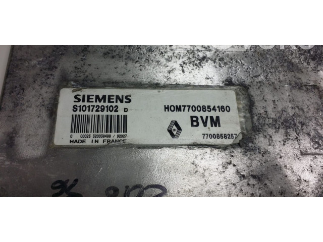 Блок управления двигателя S101729102D, S101729102D   Renault Clio I