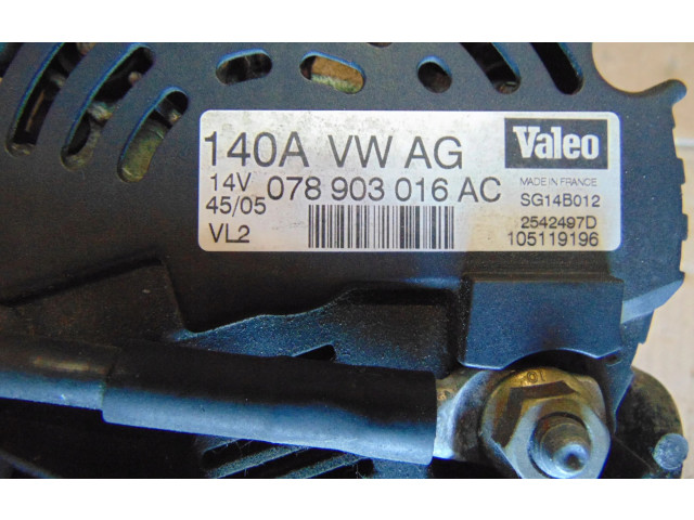 Генератор 078903016AC Skoda Superb B5 (3U)