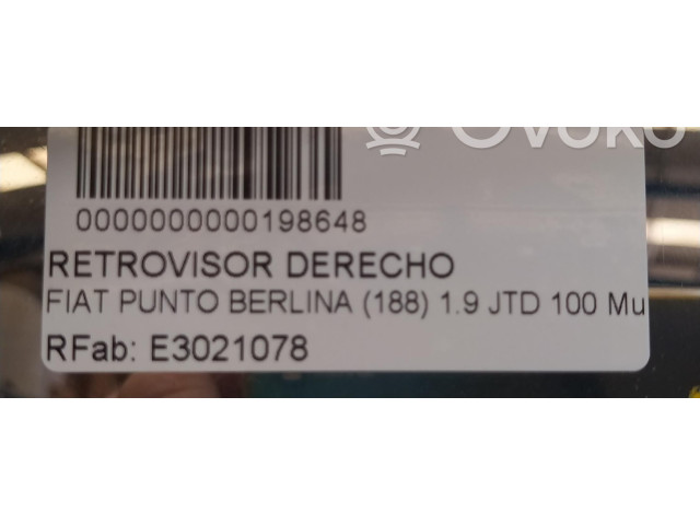 Zpětné zrcátko  Fiat Punto (188) 2006  E3021078  