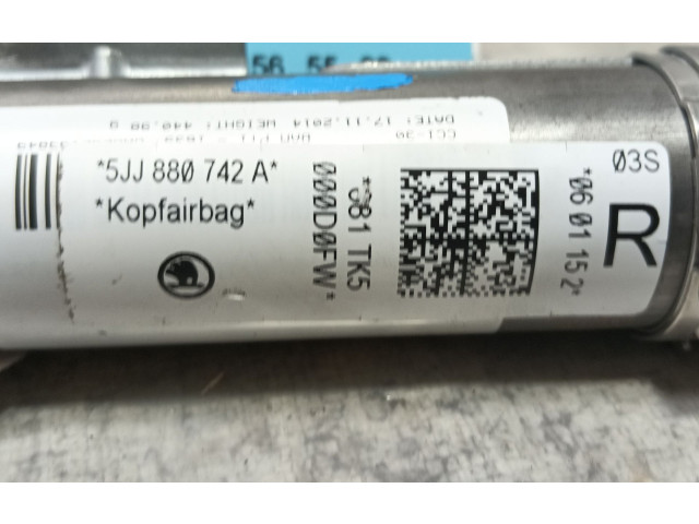 Подушка безопасности двери 5JJ880742A, 5JJ880742A   Skoda Rapid (NH)