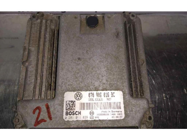 Řídící jednotka 070906016BC Volkswagen Touareg I
