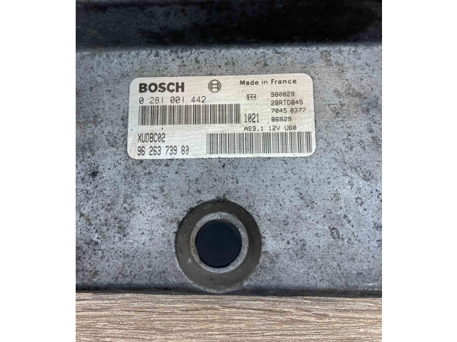 Řídící jednotka 9626373980, 0281001442 Peugeot 806 2000