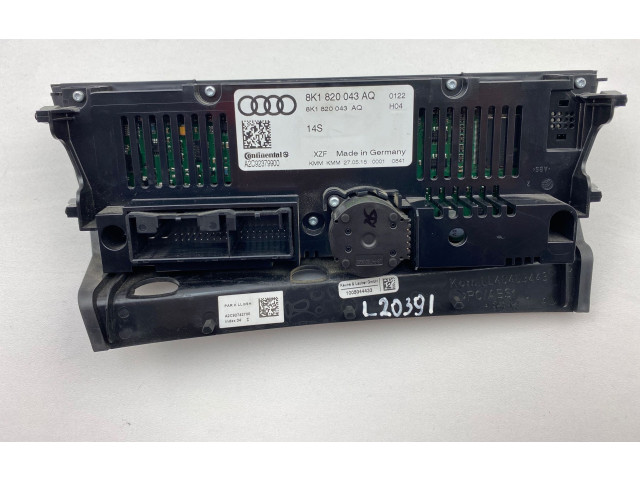 Блок управления климат-контролем 8K1820043AQ, A2C92379900   Audi A5 Sportback 8TA