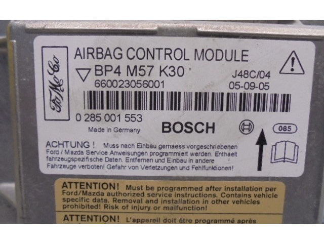 Блок подушек безопасности BP4M57K30, 0285001553 Mazda 3 I