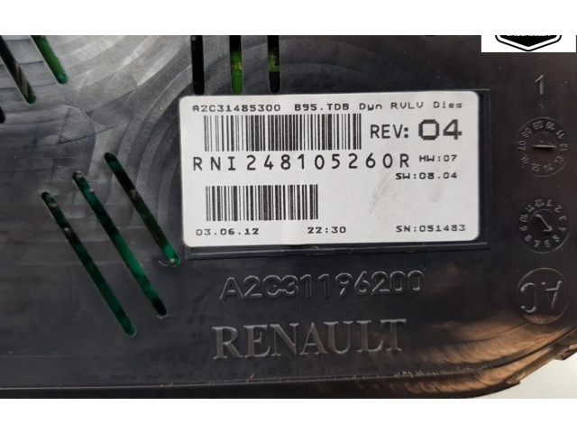 Pojistková skříňka Řídící jednotka BSM 248105260R, 248105260R Renault Megane III 2012