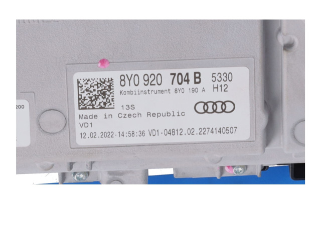 Панель приборов 8Y0920704B Audi A3 8Y