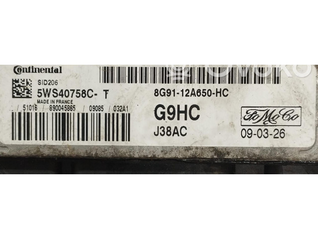 Комплект блоков управления 8G91-12A650-HC, 8G91-12A650-HC Ford S-MAX