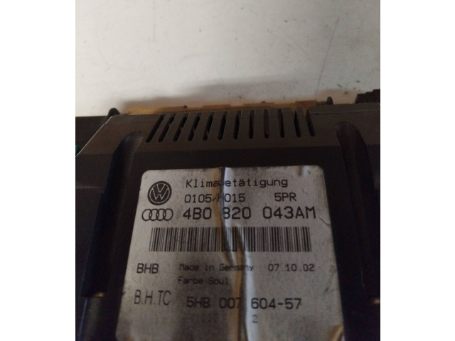 Блок управления климат-контролем 4B0820043AM, 5HB00760457 Audi A6 S6 C5 4B