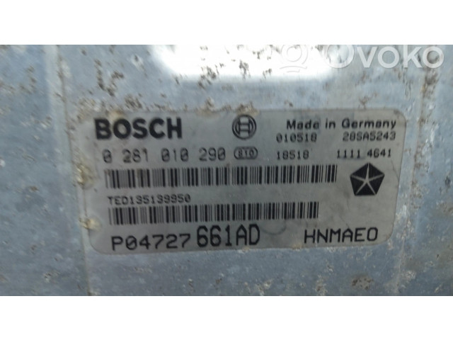 Řídící jednotka 0281010290, P04727661AD Chrysler Voyager 2002