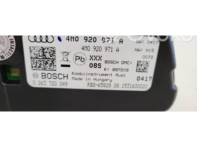 Přístrojová deska Audi Q7 4M 2018 4M0920971, 0263720049