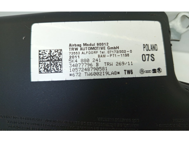 Подушка безопасности в сиденье 5K4880241, 34077796B Volkswagen Golf VI