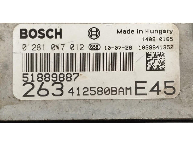 Řídící jednotka 0281017012, 0281017012 Fiat Doblo 2014