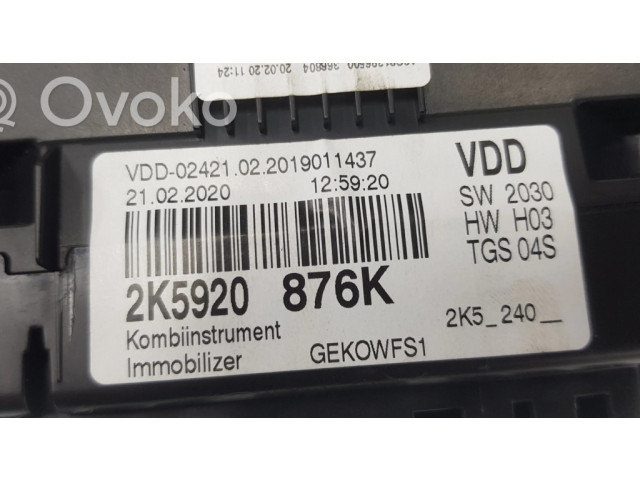 Přístrojová deska Volkswagen Caddy 2015 2K5920876K