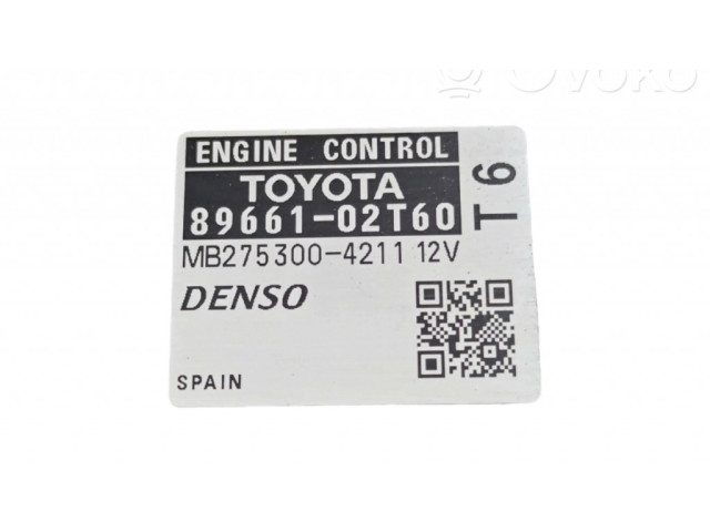 Řídící jednotka 8966102T60, MB2753004211 Toyota Auris 150 2008