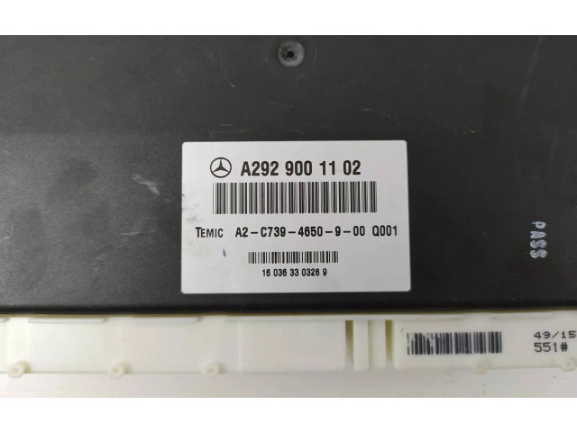 Блок управления A2929001102, 160363303269   Mercedes-Benz GLE (W166 - C292)
