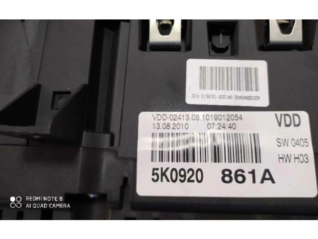 Панель приборов 5K0920861A, 5K0920861A Volkswagen Golf VI