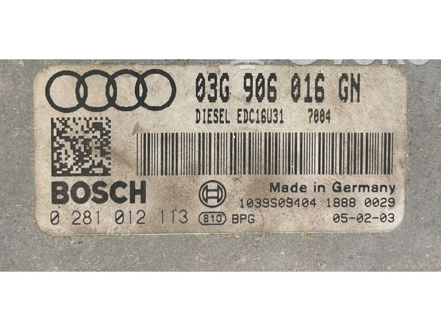 Комплект блоков управления 03G906016GN, 03G906016GN Audi A4 Allroad